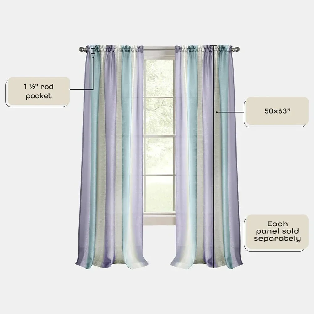 Spectrum Rod Pocket Panel Window Curtain 50